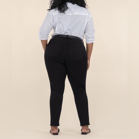 KUT FROM THE KLOTH Reese Ankle Straight NWT Faux Leather Black Pant Jean Size 16 - Picture 16 of 16